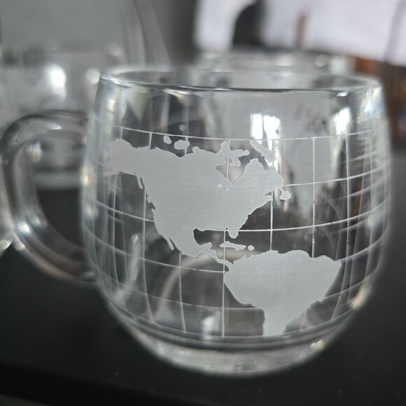 Vintage NESTLE 1970'S NESCAFE World Map Coffee or Tea Set of 4 - Picture 7 of 9